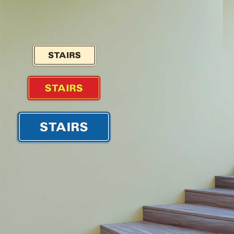 All Quality Standard Stairs Sign - Silver - Small - Image 5